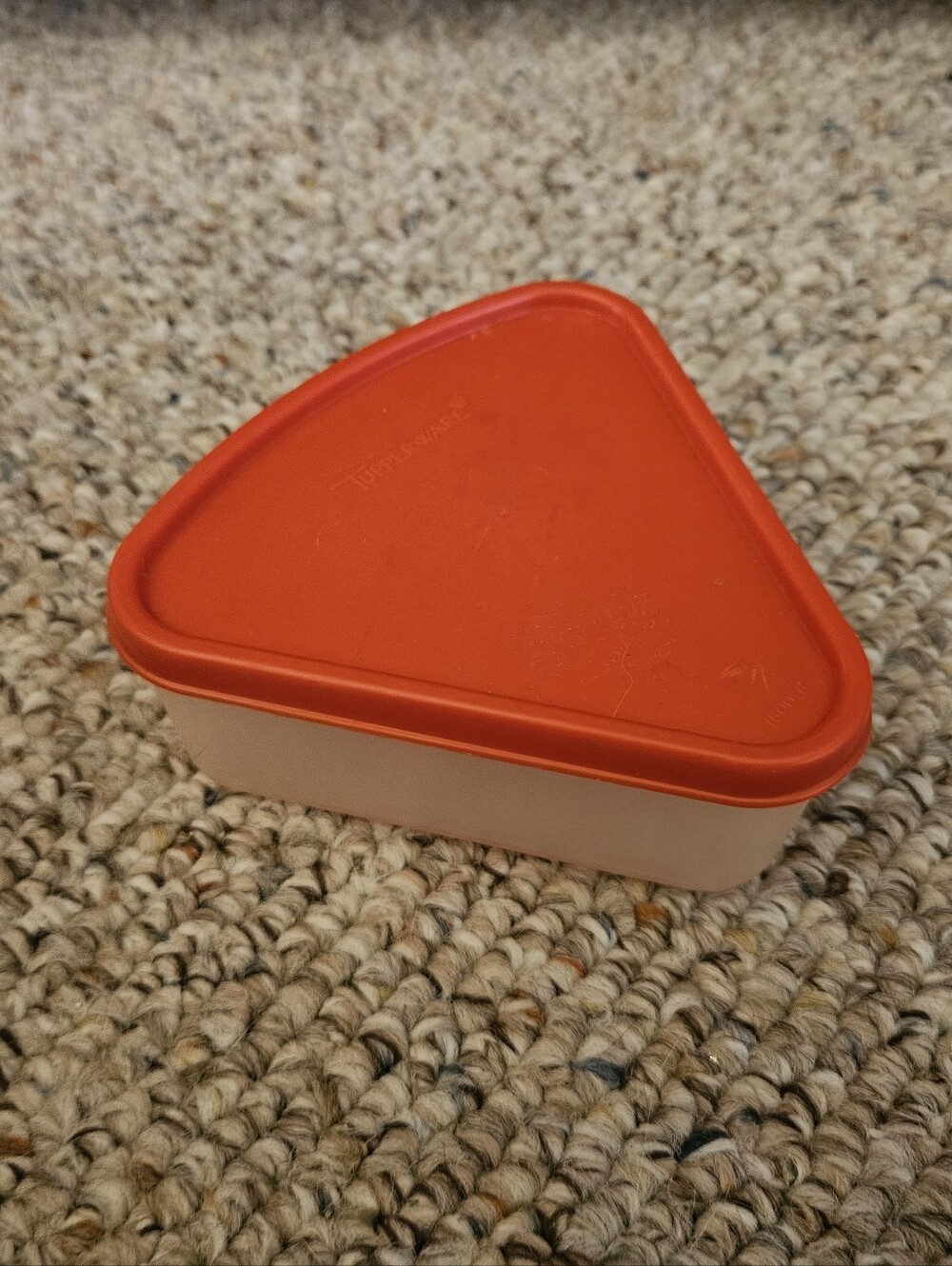 Tupperware Red Triangle Container 1799-13